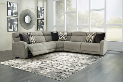 Cape Furniture Outlet - Ashley Furniture - Colleyville Sectional - 5-Piece Power Reclining Sectional / Stone - 54405S7
