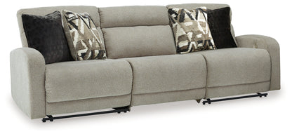 Cape Furniture Outlet - Ashley Furniture - Colleyville Sectional - 3-Piece Power Reclining Sectional Sofa / Stone - 54405S8