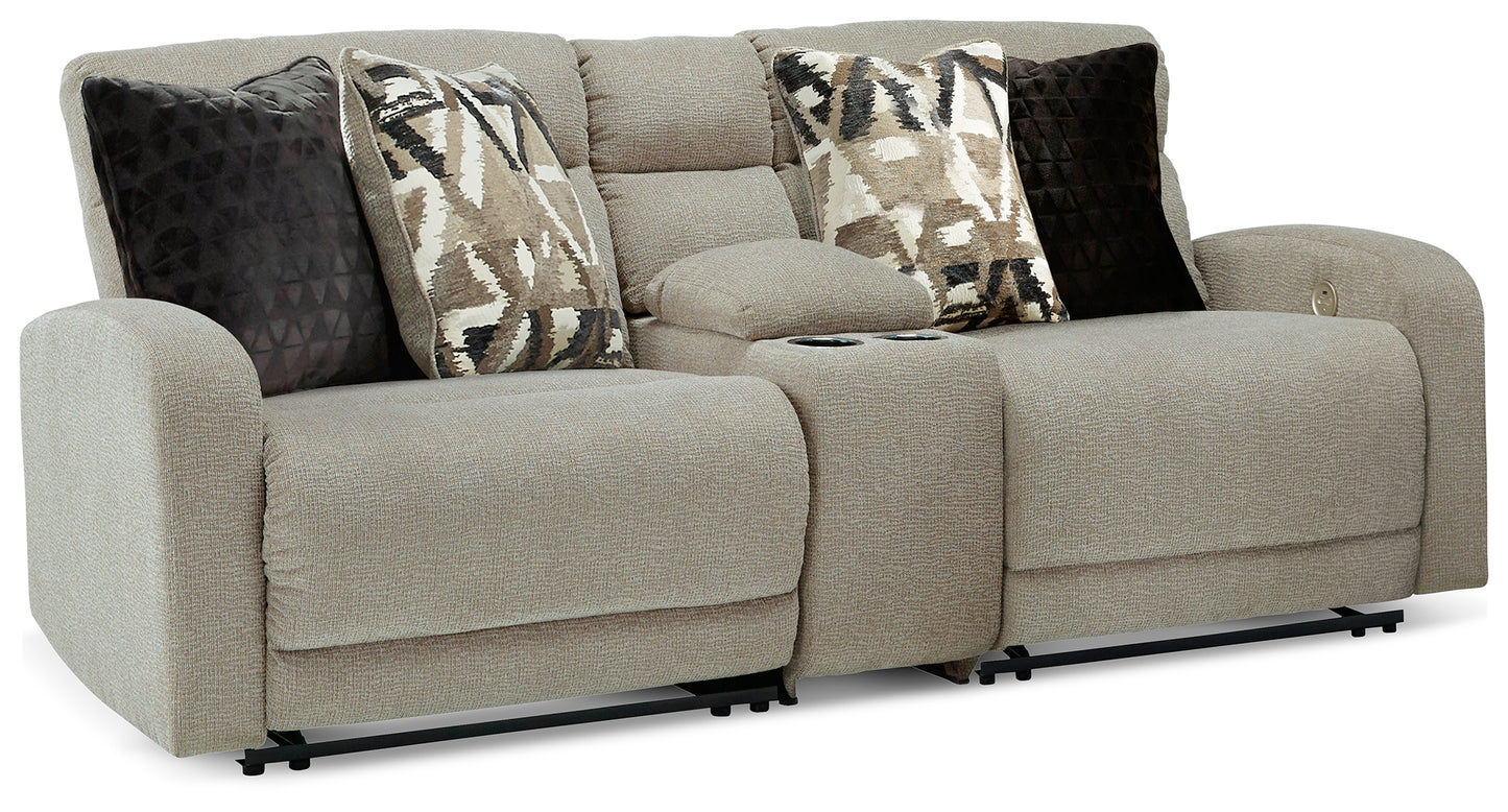 Cape Furniture Outlet - Ashley Furniture - Colleyville Sectional - 3-Piece Power Reclining Sectional / Stone - 54405S1