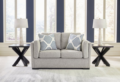 Cape Furniture Outlet - Ashley Furniture - Evansley Living Room - Loveseat / Pewter - 5450335
