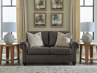 Cape Furniture Outlet - Ashley Furniture - Roxmere Living Room - Loveseat / Umber - 5550335