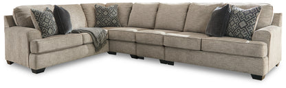 Cape Furniture Outlet - Ashley Furniture - Bovarian Sectional - LAF 4-Piece Sectional / Stone - 56103S6