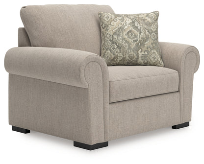Cape Furniture Outlet - Ashley Furniture - Sararose Living Room - Chair and a Half / Heather - 5710223