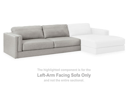 Cape Furniture Outlet - Ashley Furniture - Amiata Sectional - LAF Sofa / Glacier - 5740466