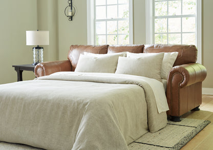 Cape Furniture Outlet - Ashley Furniture - Carianna Living Room - Queen Sofa Sleeper / Caramel - 5760439