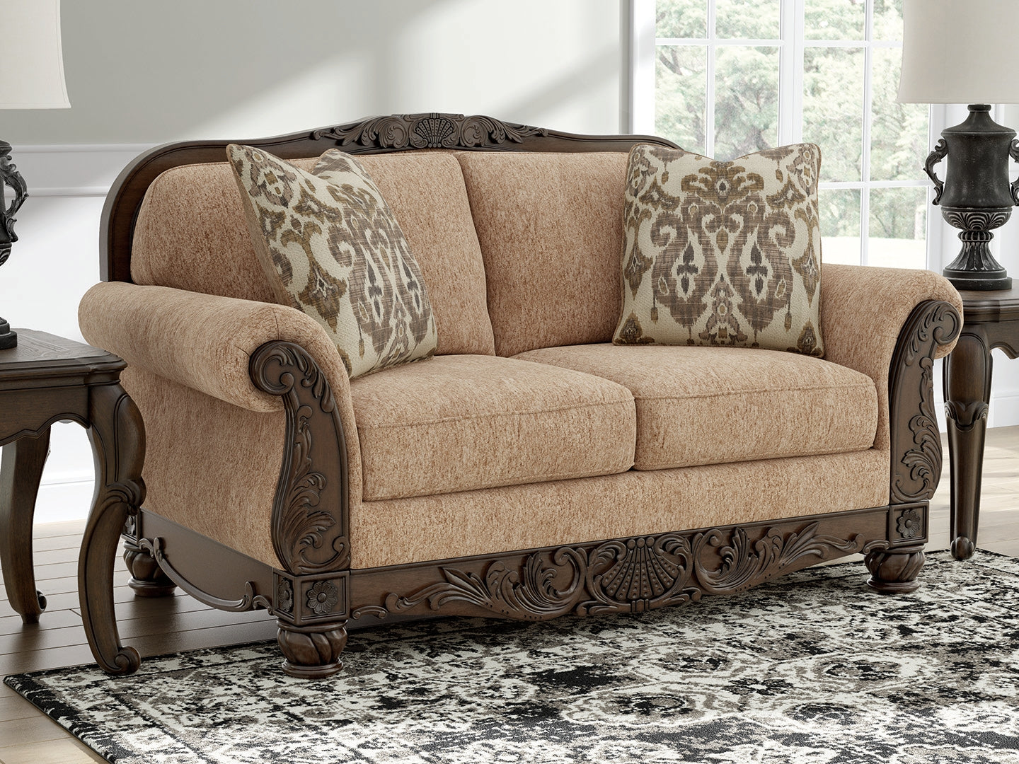 Cape Furniture Outlet - Ashley Furniture - Chelsworth Living Room - Loveseat / Golden - PC5790535