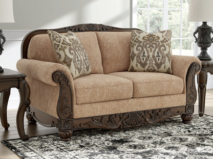 Cape Furniture Outlet - Ashley Furniture - Chelsworth Living Room - Loveseat / Golden - PC5790535