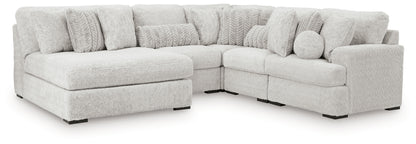 Cape Furniture Outlet - Ashley Furniture - Cuddle Plush Sectional - 5-Piece Sectional with Chaise / Arctic - PC59106S11