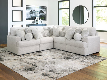 Cape Furniture Outlet - Ashley Furniture - Cuddle Plush Sectional - RAF 5-Piece Sectional / Arctic - PC59106S2