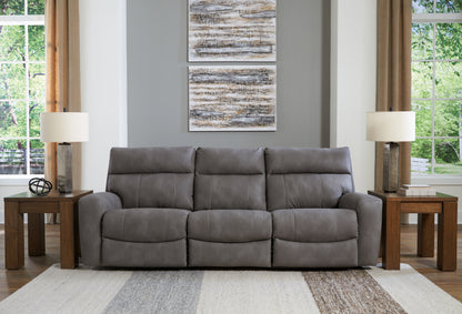 Cape Furniture Outlet - Ashley Furniture - Next-Gen DuraPella Sectional - 3-Piece Power Reclining Sectional Sofa / Slate - 61003S2