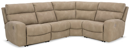 Cape Furniture Outlet - Ashley Furniture - Next-Gen DuraPella Sectional - 4-Piece Power Reclining Sectional / Sand - 61004S4