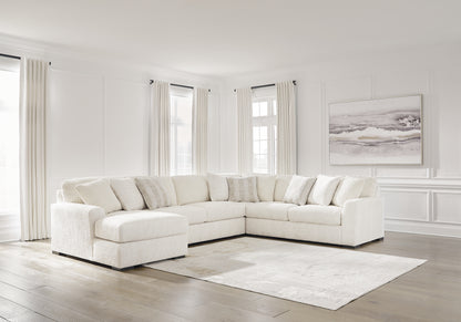 Cape Furniture Outlet - Ashley Furniture - Chessington Sectional - RAF 4-Piece Sectional with Chaise / Ivory - 61904S3