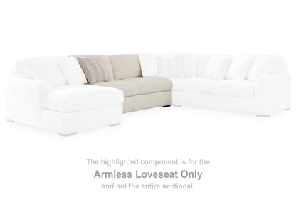 Cape Furniture Outlet - Ashley Furniture - Chessington Sectional - Armless Loveseat / Ivory - 6190434