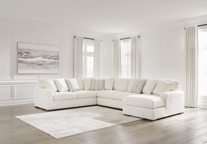 Cape Furniture Outlet - Ashley Furniture - Chessington Sectional - LAF 4-Piece Sectional with Chaise / Ivory - 61904S4