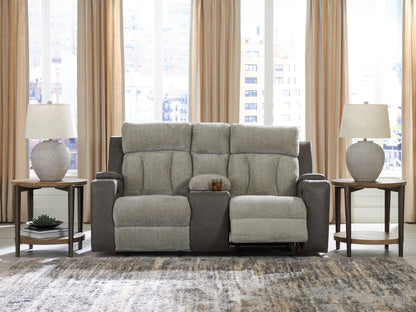 Cape Furniture Outlet - Ashley Furniture - WhipLash Living Room - PWR REC Loveseat/CON/ADJ HDRST / Sisal - PC6320418