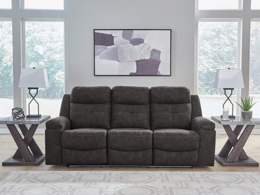 Cape Furniture Outlet - Ashley Furniture - Brysonview Living Room - Reclining Sofa / Charcoal - 6360588