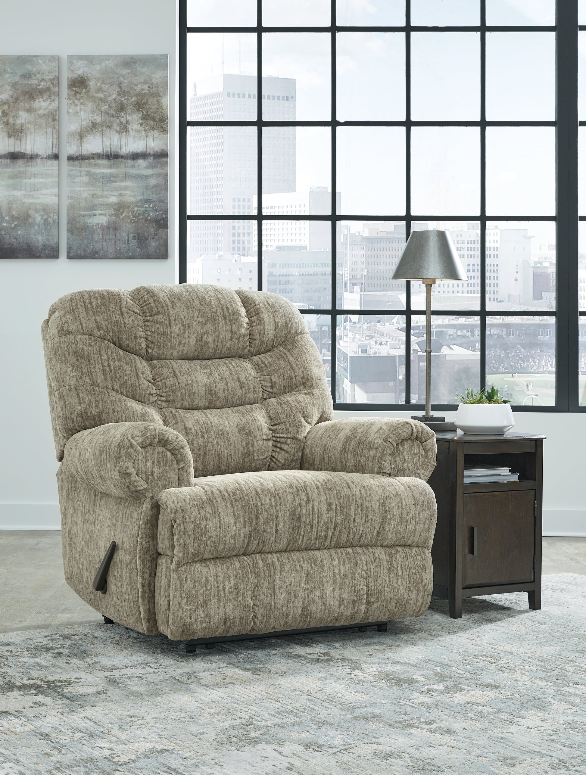 Cape Furniture Outlet - Ashley Furniture - Movie Man Living Room - Zero Wall Recliner / Chocolate - 6380229