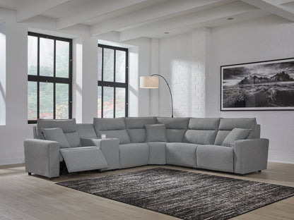 Cape Furniture Outlet - Ashley Furniture - ModMax II Sectional - 6-Piece Power Reclining Sectional / Salt and Pepper - 65906S10