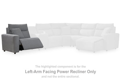 Cape Furniture Outlet - Ashley Furniture - ModMax II Sectional - LAF Zero Wall Power Recliner / Salt and Pepper - 6590658