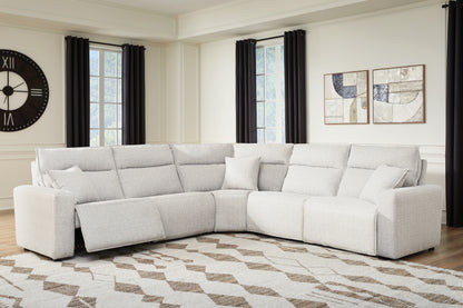 Cape Furniture Outlet - Ashley Furniture - ModMax II Sectional - 5-Piece Power Reclining Sectional / Stone - 65907S8