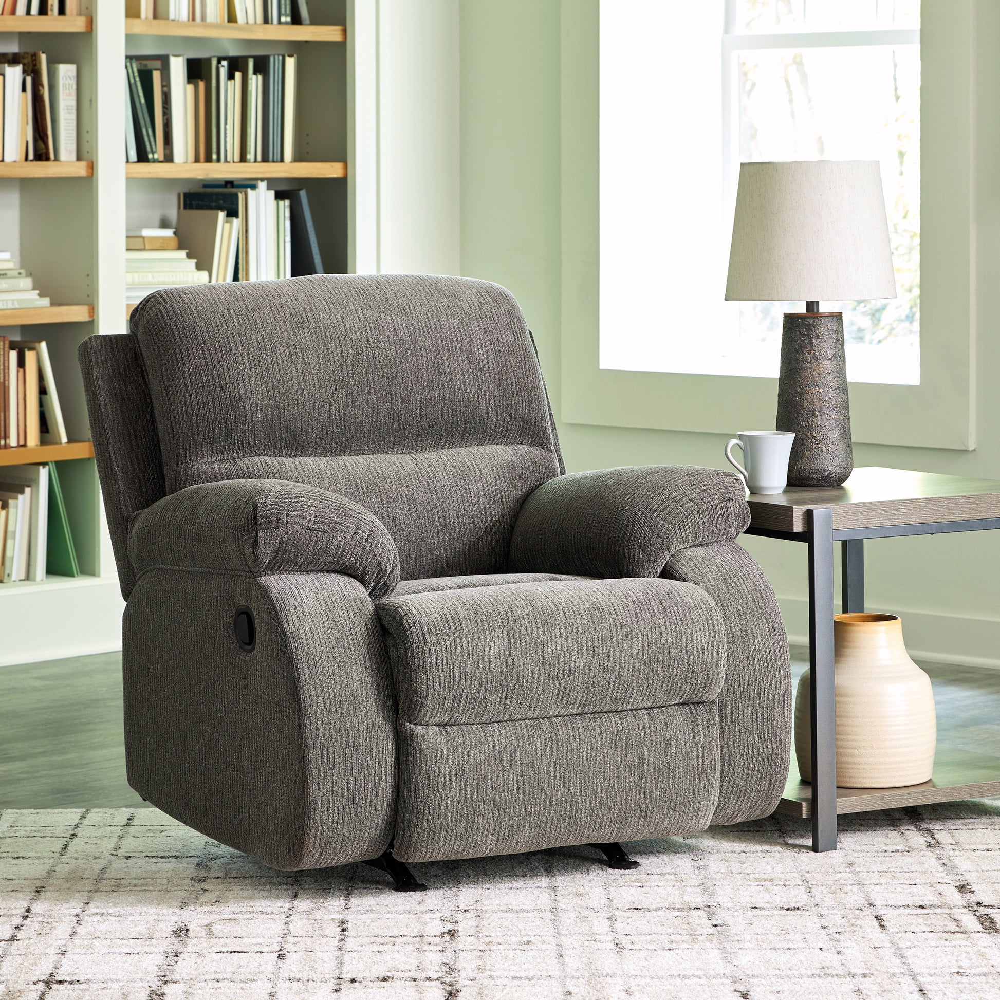 Cape Furniture Outlet - Ashley Furniture - Scranto Living Room - Rocker Recliner / Brindle - 6650225