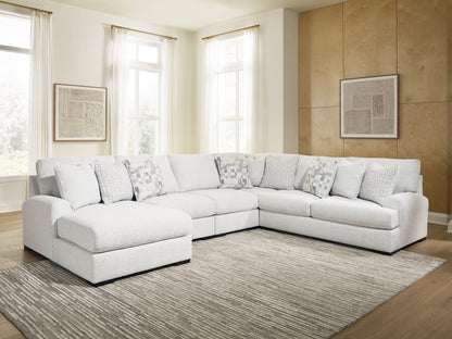 Cape Furniture Outlet - Ashley Furniture - Misty-Lakes Sectional - 5-Piece Sectional with Chaise / Chalk - PC66906S12