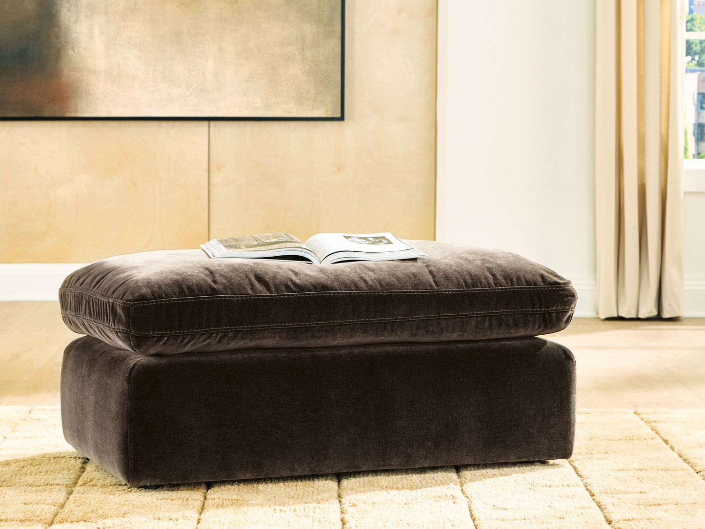 Cape Furniture Outlet - Ashley Furniture - Maxton Heights Living Room - Ottoman / Bittersweet - 6780714
