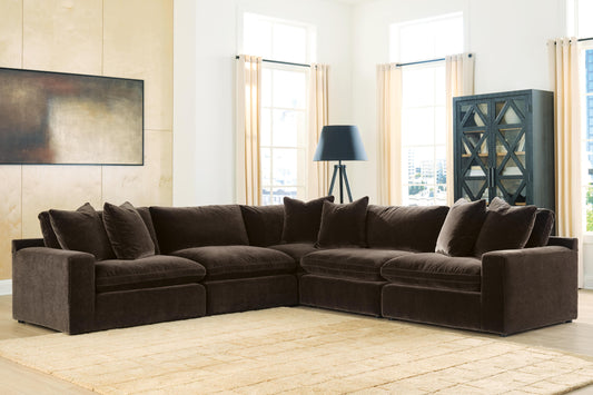 Cape Furniture Outlet - Ashley Furniture - Maxton Heights Sectional - RAF 5-Piece Sectional - 67807S4