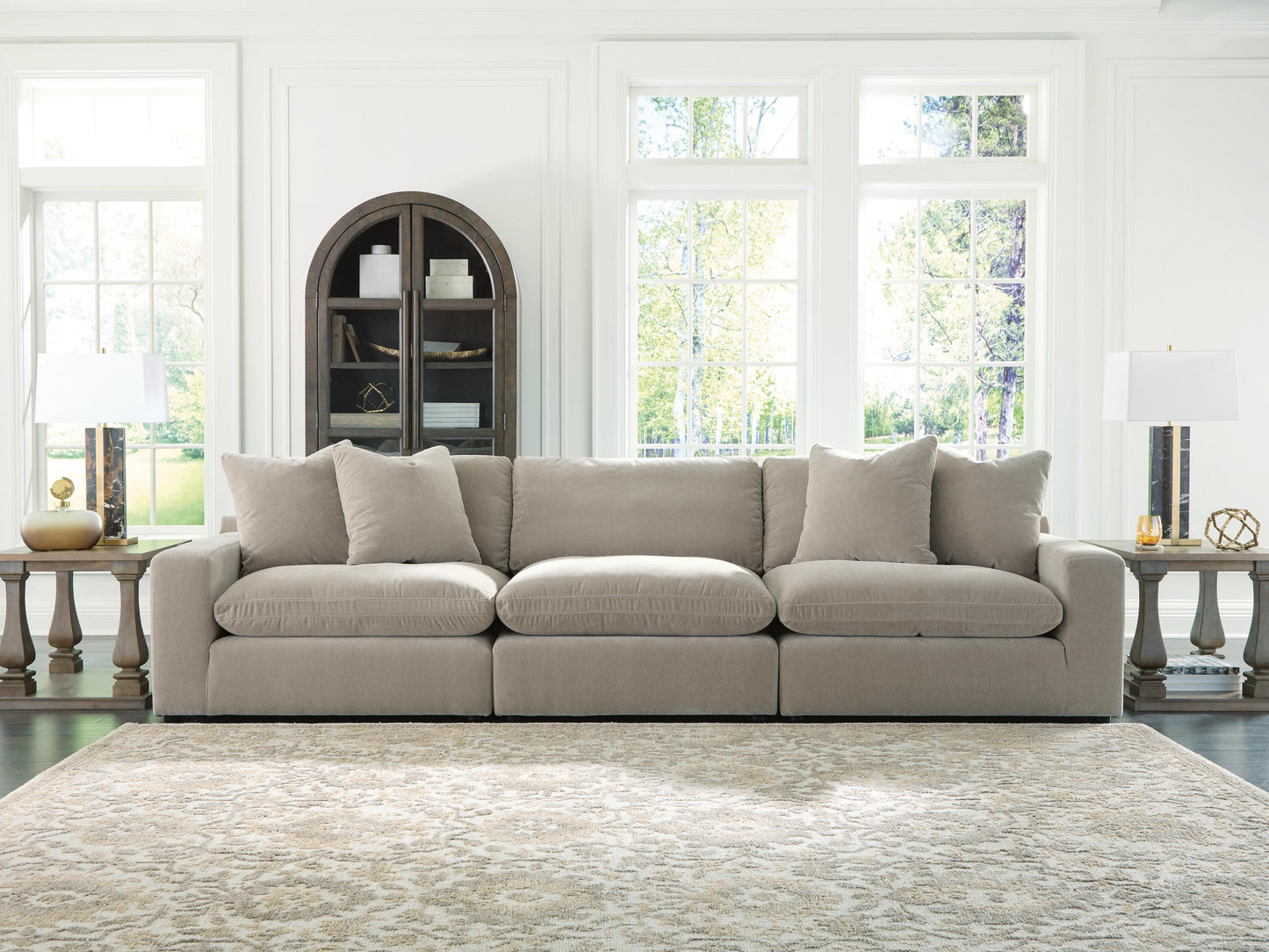 Cape Furniture Outlet - Ashley Furniture - Maxton Heights Sectional - RAF 3-Piece Sectional Sofa / Pebble - 67808S2