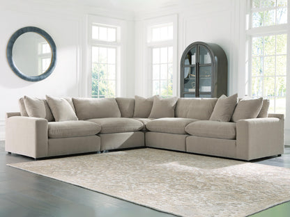 Cape Furniture Outlet - Ashley Furniture - Maxton Heights Sectional - RAF 5-Piece Sectional / Pebble - 67808S4