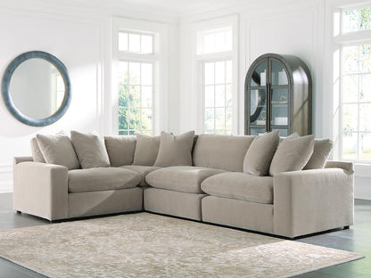 Cape Furniture Outlet - Ashley Furniture - Maxton Heights Sectional - RAF 4-Piece Sectional / Pebble - 67808S3