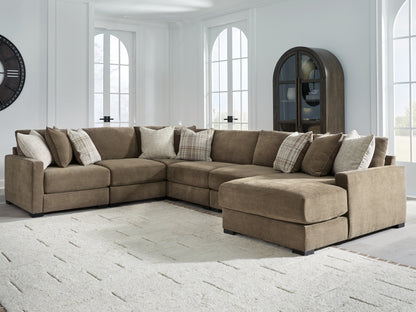 Cape Furniture Outlet - Ashley Furniture - Camellia-Court Sectional - RAF 6-Piece Sectional with Chaise / Coffee - 68207S15
