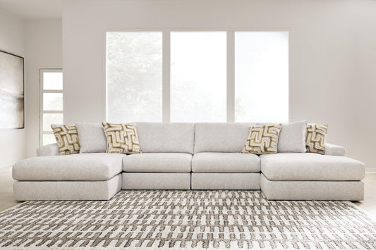 Cape Furniture Outlet - Ashley Furniture - Kestrie 4-Piece Double Chaise Sectional - 4-Piece Double Chaise Sectional - PC68706S9