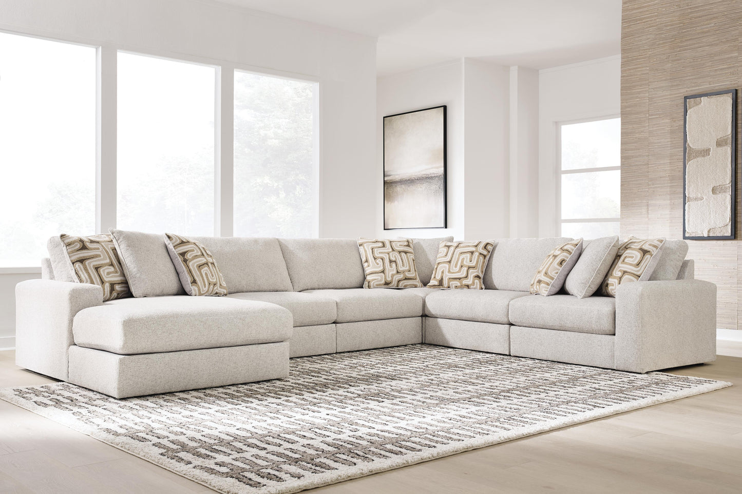 Cape Furniture Outlet - Ashley Furniture - Kestrie 6-Piece Sectional with Chaise - 6-Piece Sectional with Chaise - PC68706S14