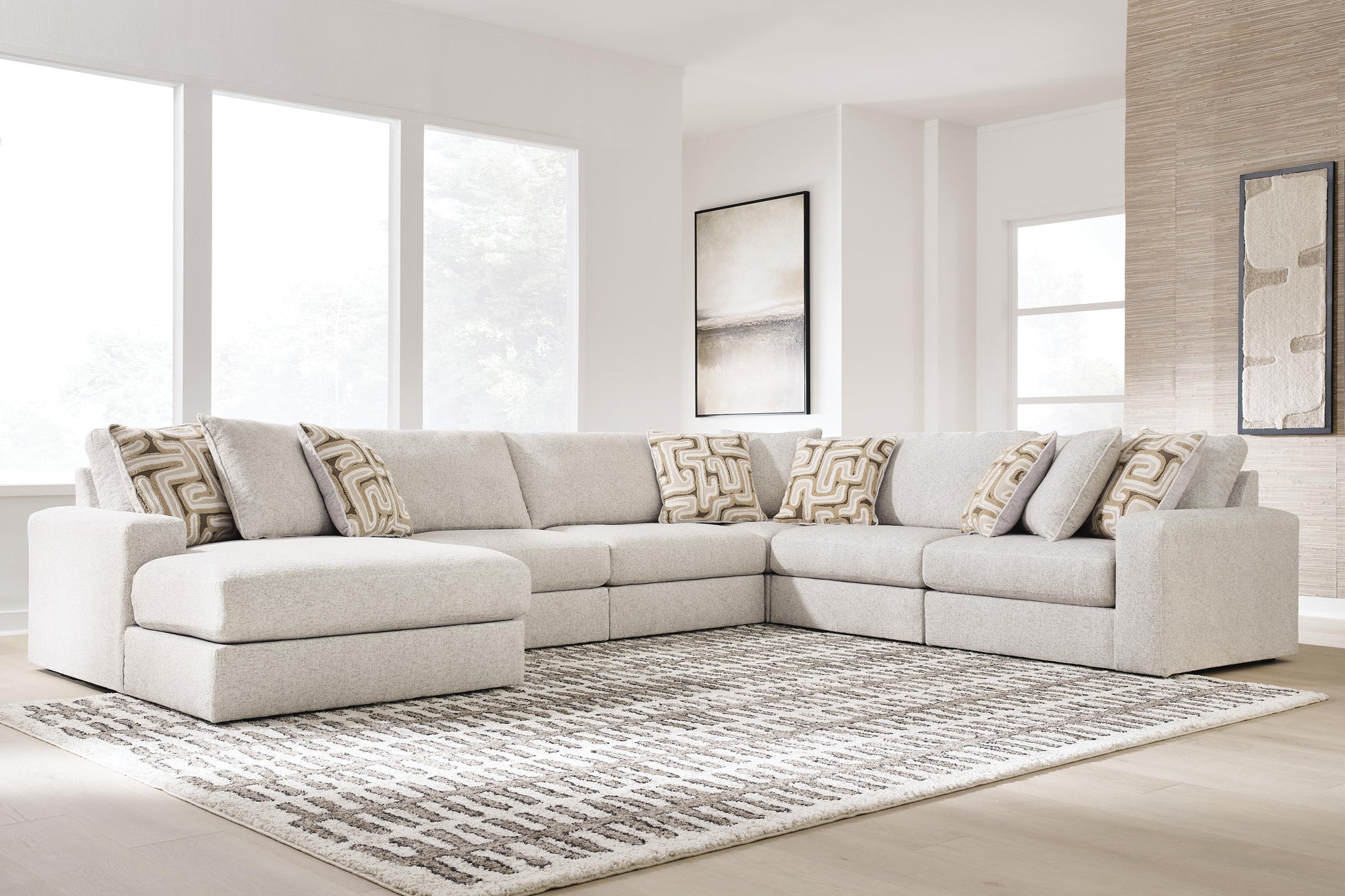Cape Furniture Outlet - Ashley Furniture - Kestrie 6-Piece Sectional with Chaise - 6-Piece Sectional with Chaise - PC68706S14