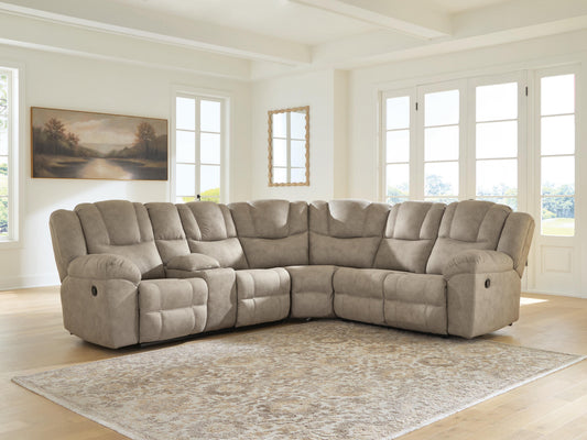 Cape Furniture Outlet - Ashley Furniture - Pearce-Pike Sectional - 3-Piece Reclining Sectional with Console - PC69205S1