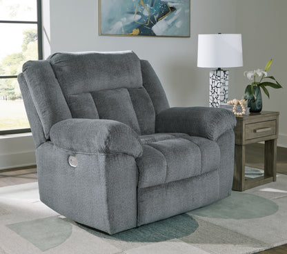 Cape Furniture Outlet - Ashley Furniture - Tip-Off Living Room - PWR Recliner/ADJ Headrest / Slate - 6930482