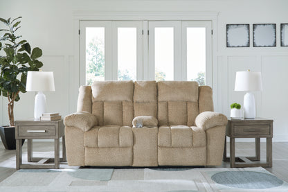 Cape Furniture Outlet - Ashley Furniture - Tip-Off Living Room - PWR REC Loveseat/CON/ADJ HDRST / Wheat - 6930518