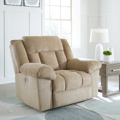 Cape Furniture Outlet - Ashley Furniture - Tip-Off Living Room - PWR Recliner/ADJ Headrest / Wheat - 6930582