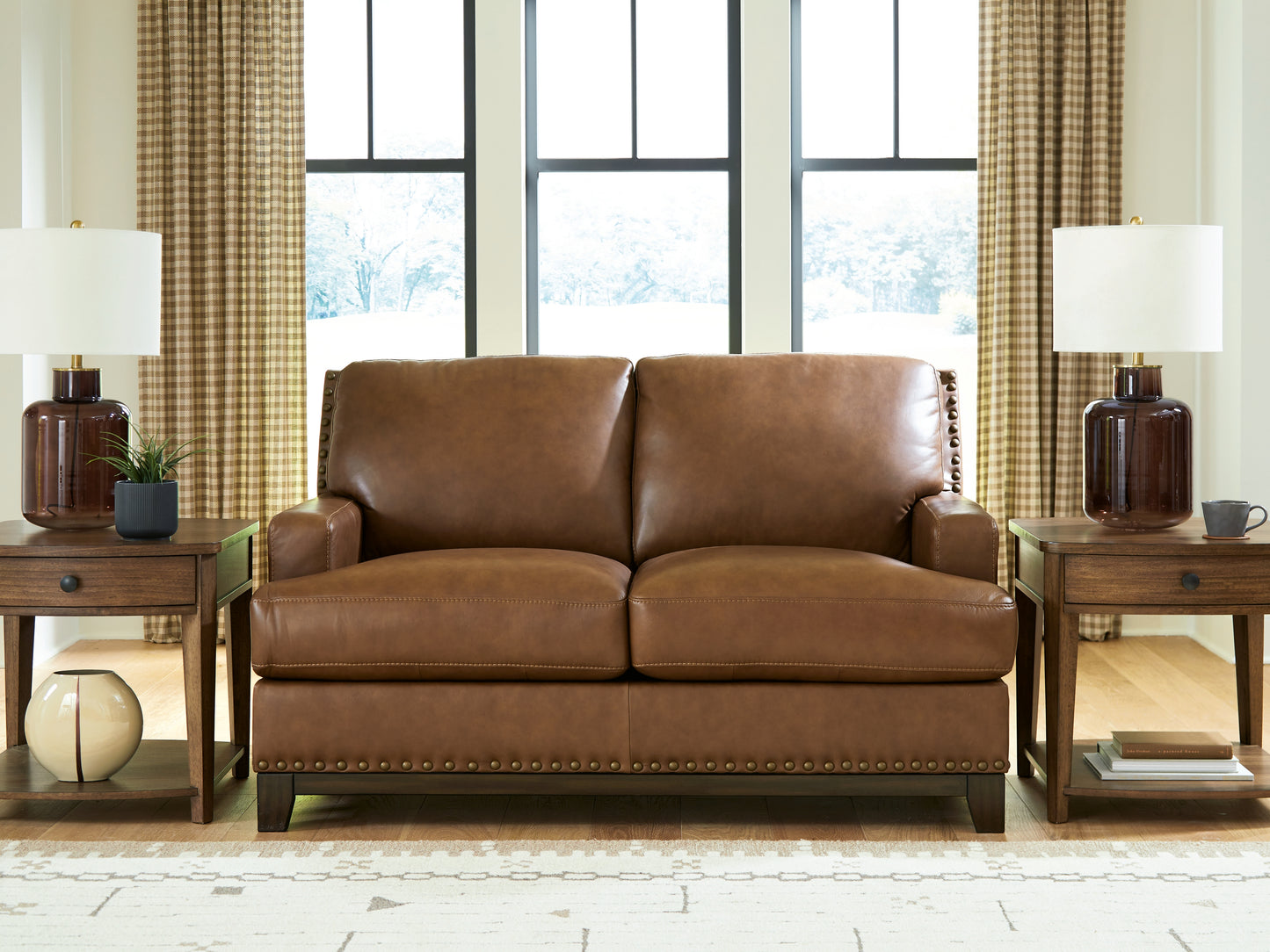 Cape Furniture Outlet - Ashley Furniture - Saonara Living Room - Loveseat / Amber - PC7310935