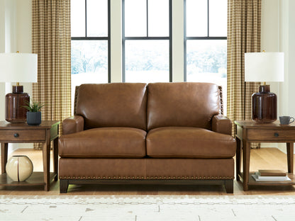 Cape Furniture Outlet - Ashley Furniture - Saonara Living Room - Loveseat / Amber - PC7310935