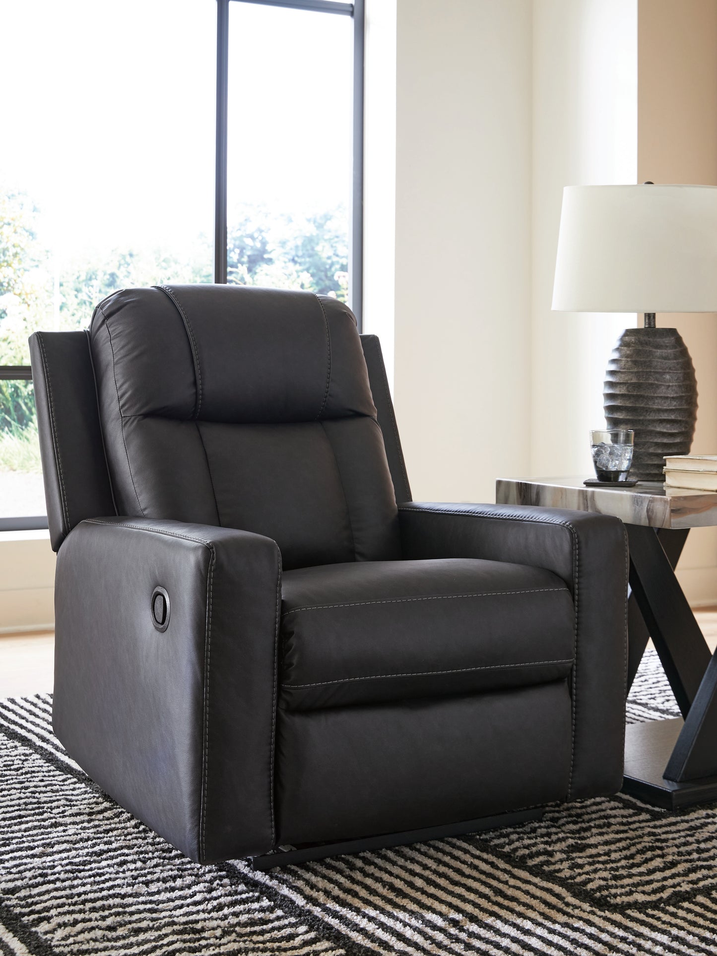 Cape Furniture Outlet - Ashley Furniture - Mackmenville Living Room - Zero Wall Recliner / Carbon - 7471329