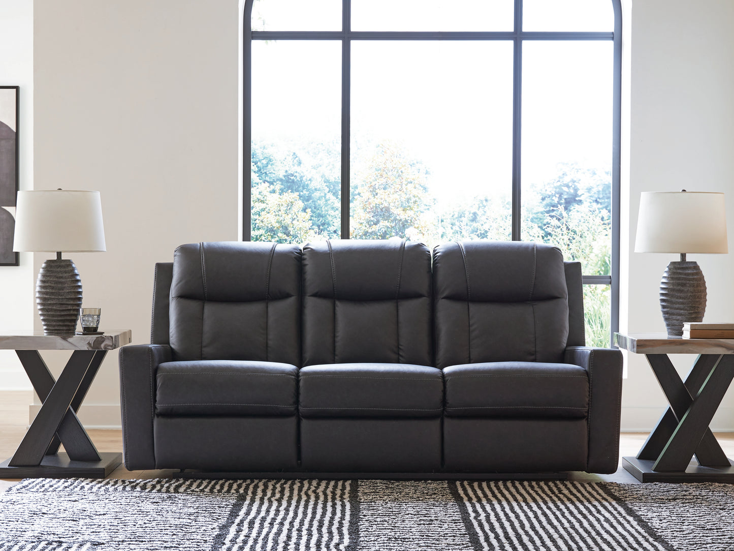 Cape Furniture Outlet - Ashley Furniture - Mackmenville Living Room - Reclining Sofa / Carbon - 7471388