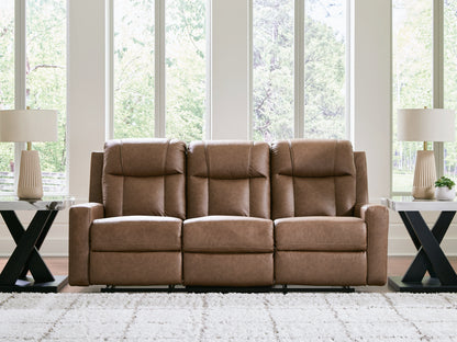 Cape Furniture Outlet - Ashley Furniture - Mackmenville Living Room - Reclining Sofa / Caramel - 7471488