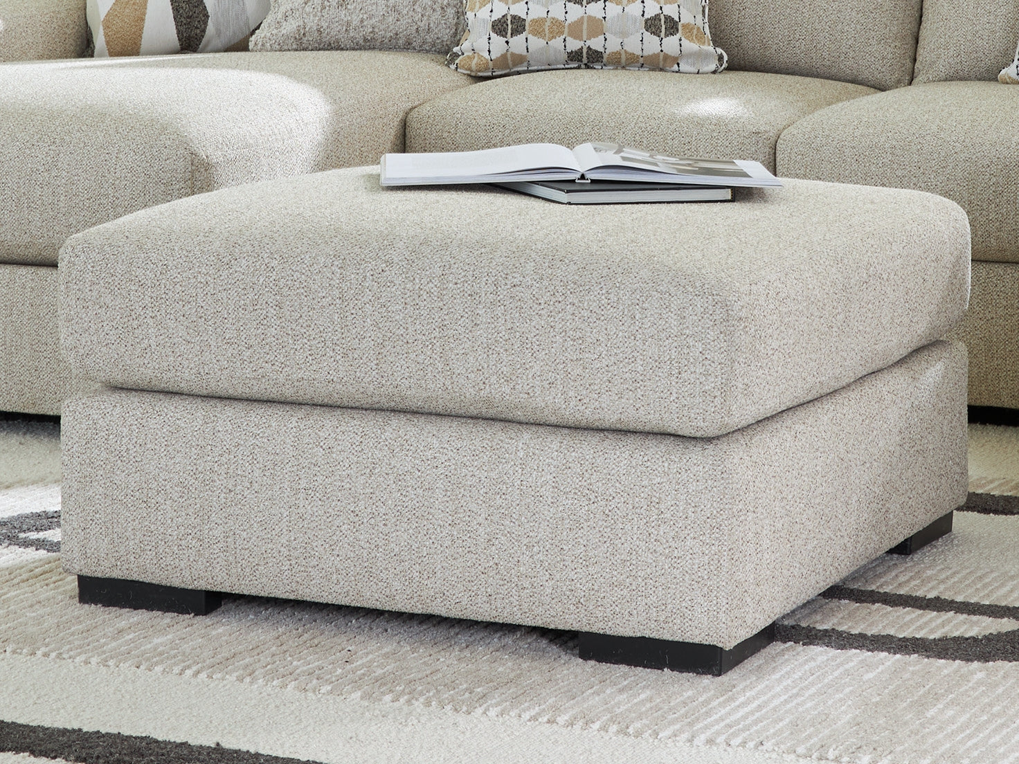 Cape Furniture Outlet - Ashley Furniture - Laurelgrove Living Room - Oversized Accent Ottoman / Pebble - 7510508