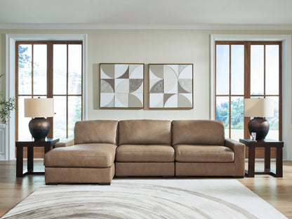 Cape Furniture Outlet - Ashley Furniture - Veronella Sectional - RAF 3-Piece Sectional with Chaise / Sahara - 76106S5