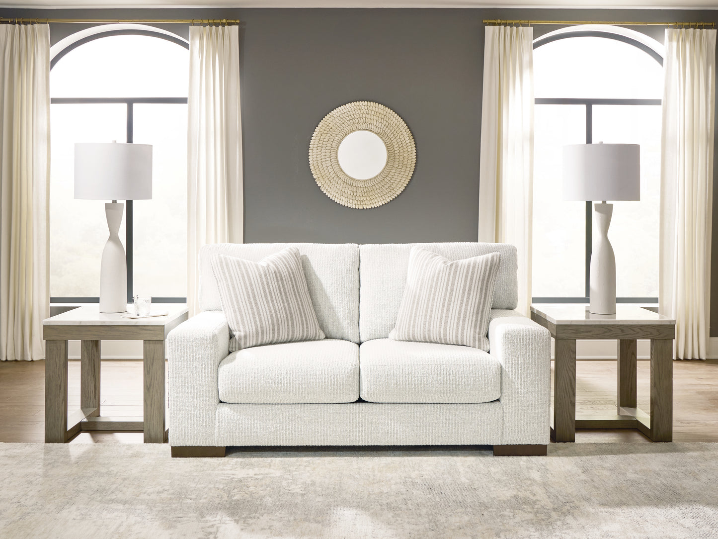 Cape Furniture Outlet - Ashley Furniture - Hartside Living Room - Loveseat / Frosted - 8010435