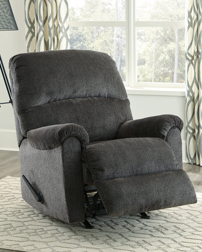 Cape Furniture Outlet - Ashley Furniture - Ballinasloe Living Room - Rocker Recliner / Smoke - 8070325