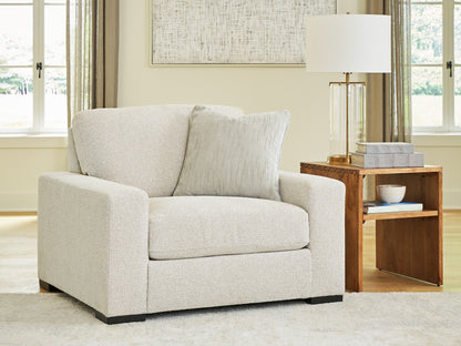 Cape Furniture Outlet - Ashley Furniture - Conlee-Pike Living Room - Chair and a Half / Linen - PC8131023
