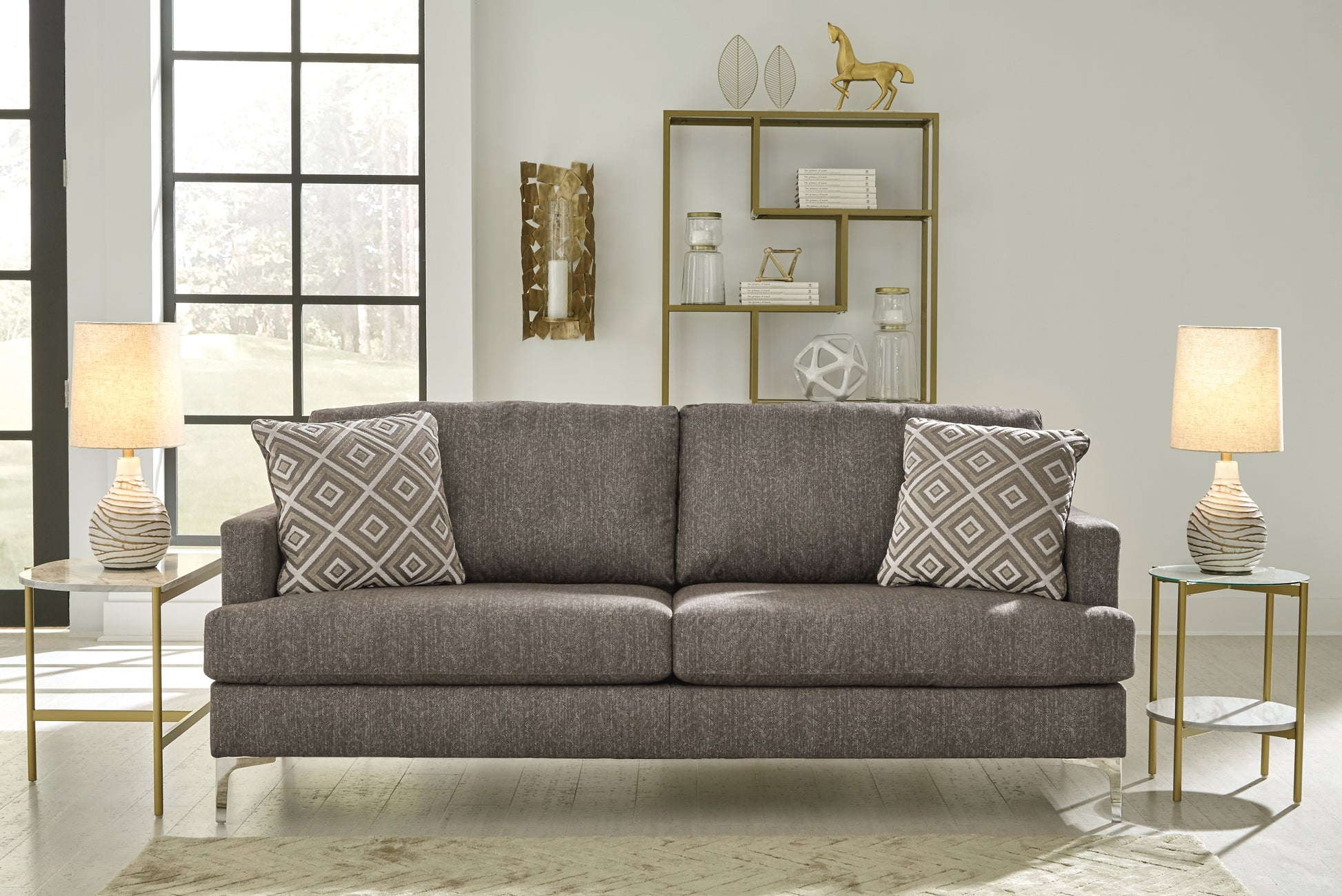 Cape Furniture Outlet - Ashley Furniture - Arcola Living Room - RTA Sofa / Java - 82604S1